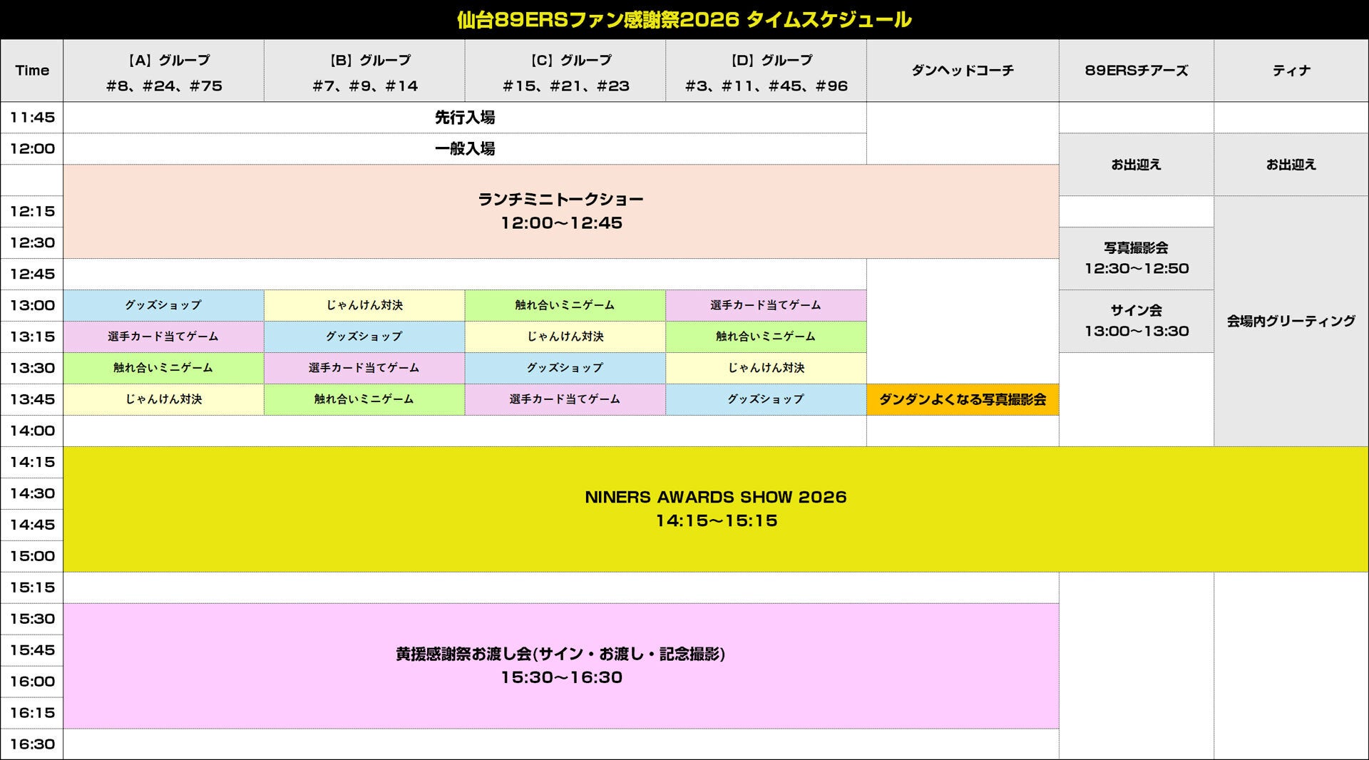 5/9(土)「ボディメンテ presents 仙台89ERSファン感謝祭2026」開催